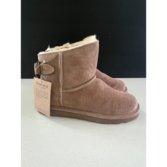 BEARPAW Women's Betty Taupe Caviar Boots size 8 - Picture 2 of 8